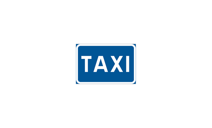 Taxi vägmärken | anvisningsmärken | e23 | taxi | öva körkortsteori online | körteori