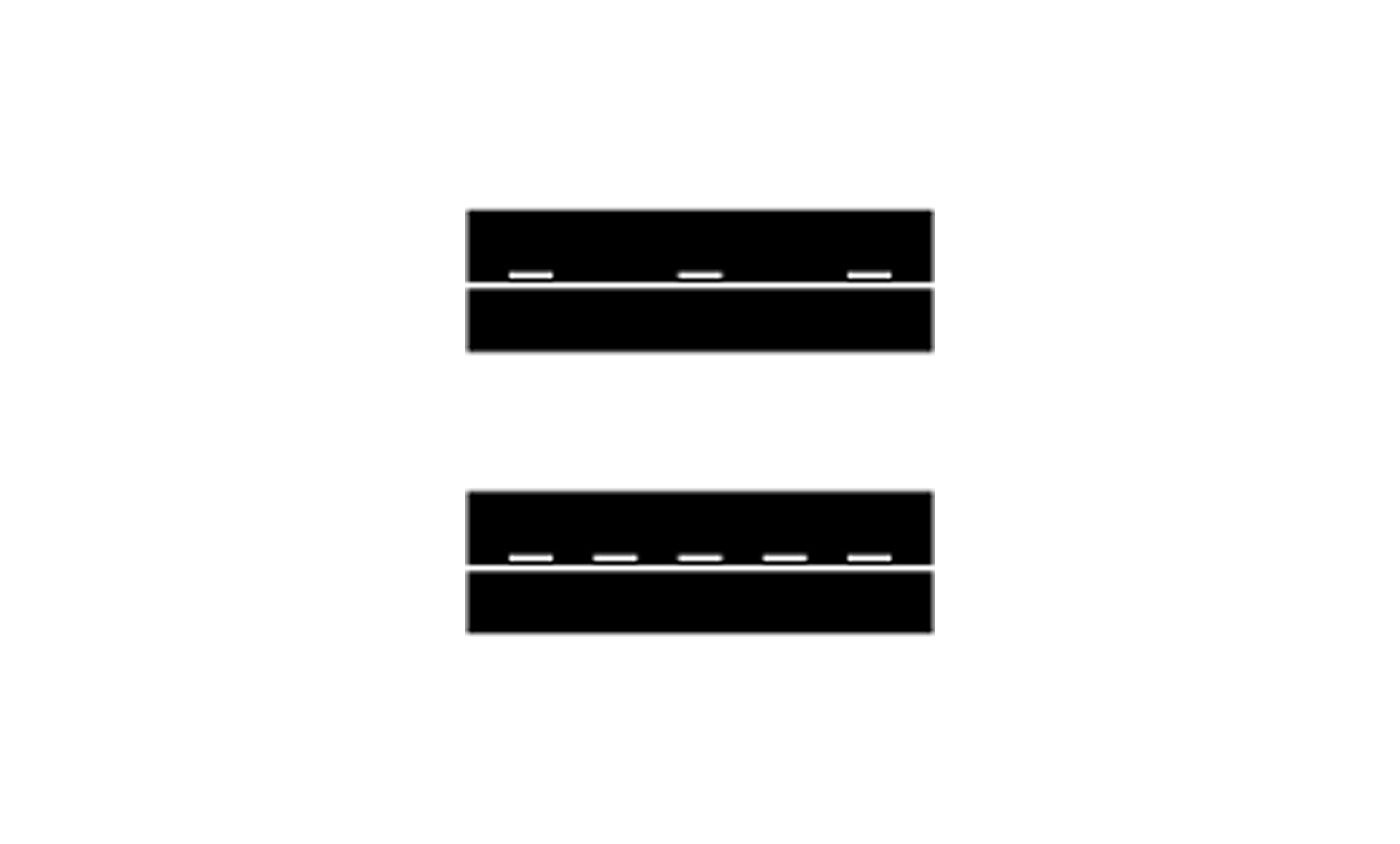 Mittlinje eller körfältslinje och heldragen linje vägmärken | vägmarkeringar | m10 | mittlinje eller körfältslinje och heldragen linje | öva körkortsteori online | körteori