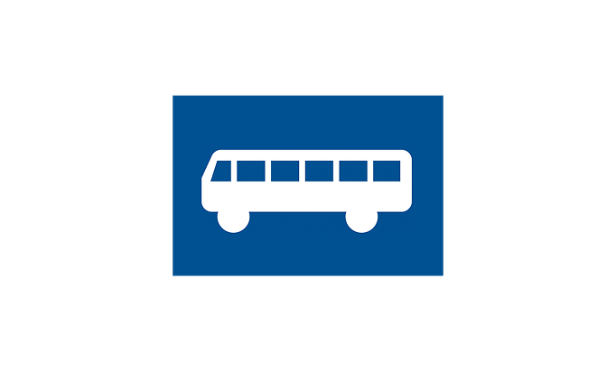 Buss vägmärken | symboler | s5 | buss | öva körkortsteori online | körteori